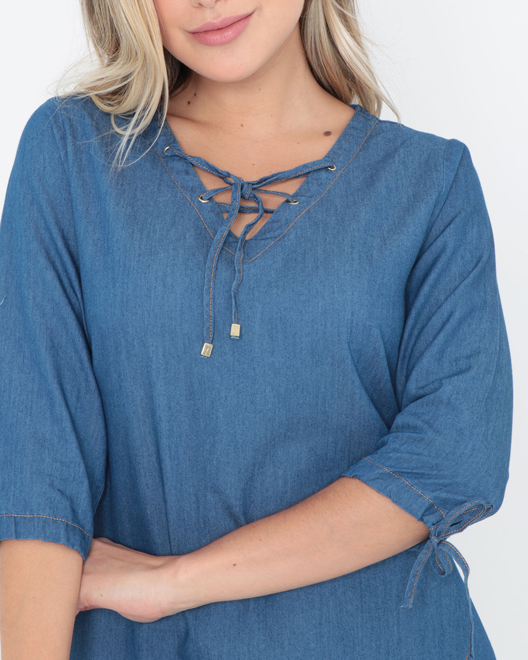 Vestido-Jeans-Manga-3-4-Azul
