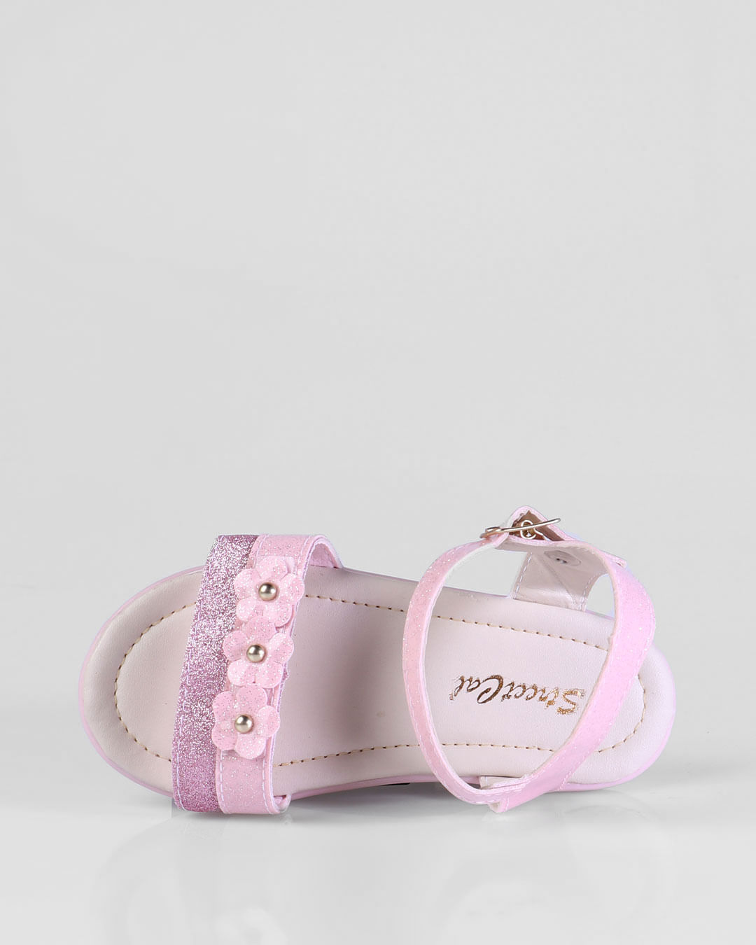 Sandalia-Infantil-Flores-Rosa