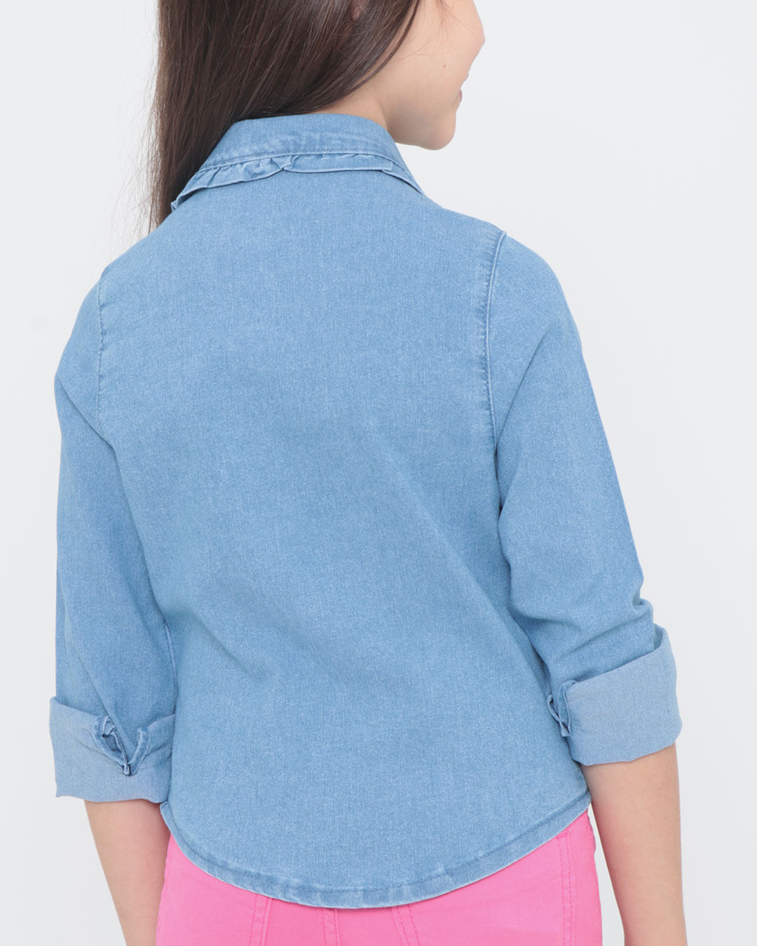 Camisa-Infantil-Jeans-Perolas-Azul