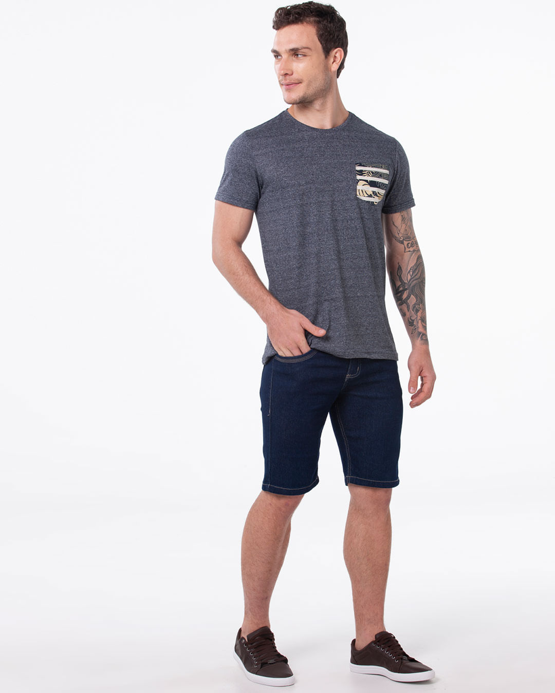Bermuda-Jeans-Masculina-Basica-Azul-Escuro