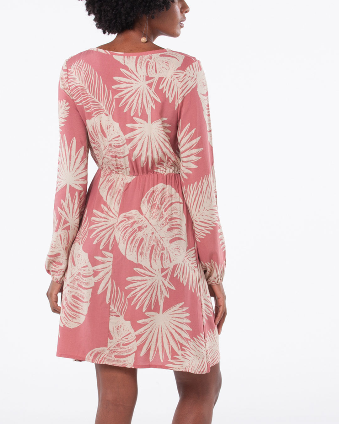 Vestido-Evase-Floral-Rosa
