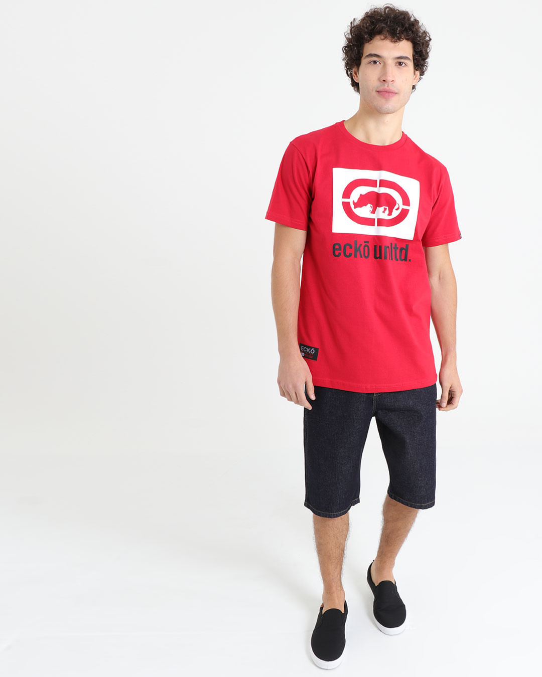 Bermuda-Jeans-Masculina-Preta
