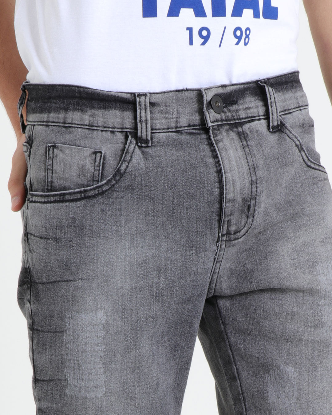 Bermuda-Jeans-Masculina-Preta