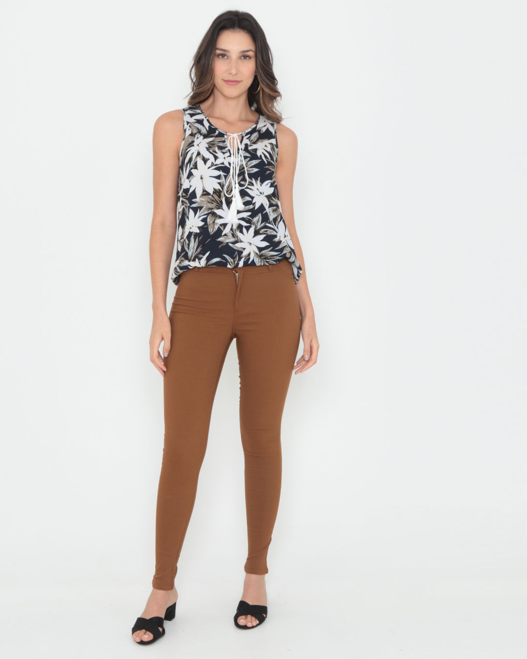 Calca-Feminina-Bengaline-Skinny-Marrom