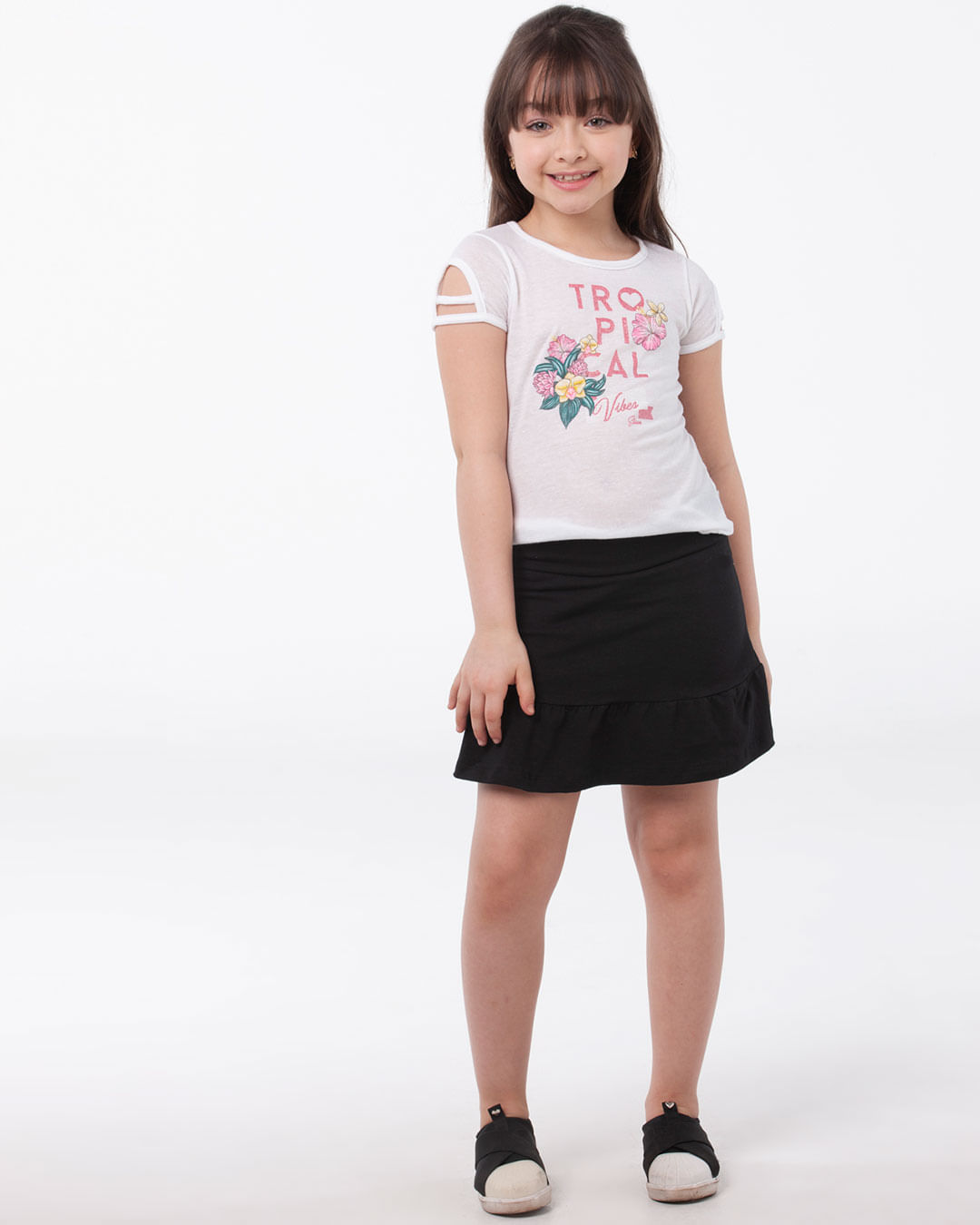 Short-Saia-Infantil-Babado-Preto