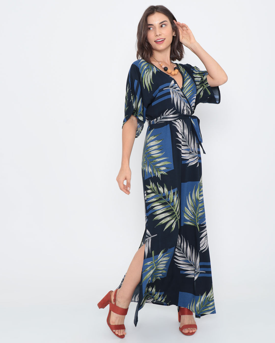 Vestido-Longo-Fenda-Floral-Marinho