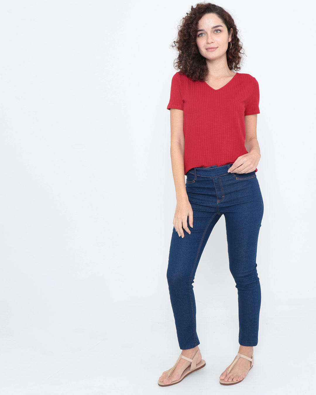Blusa-Canelada-Basica-Vermelha