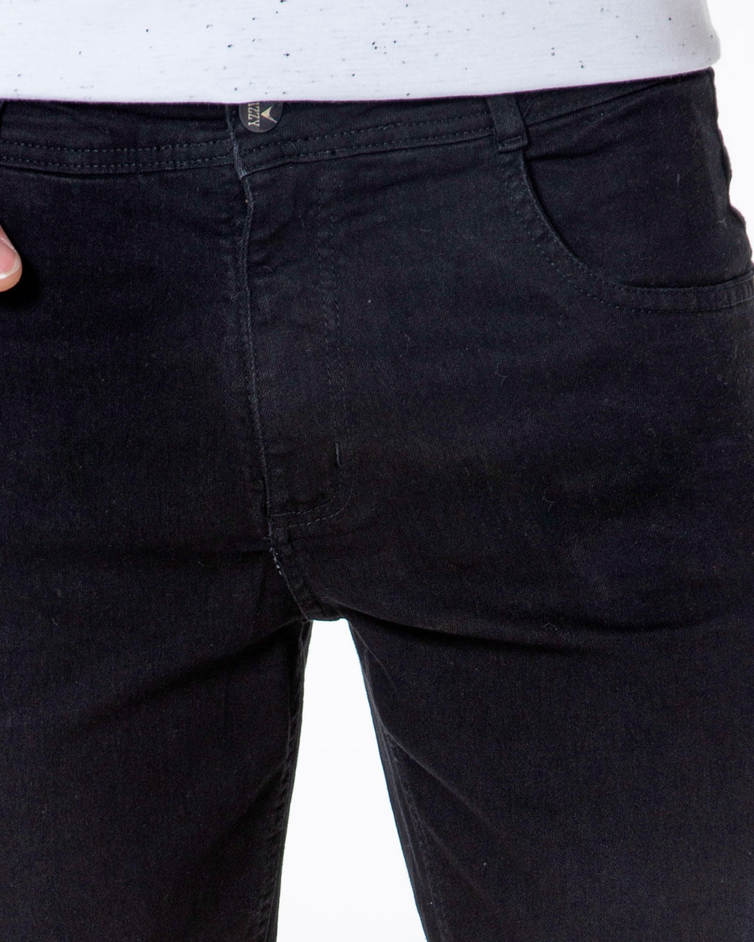 Bermuda-Jeans-Masculina-Preta