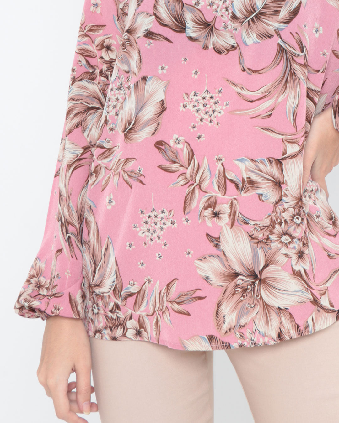 Blusa-Chiffon-Manga-Longa-Floral-Rosa