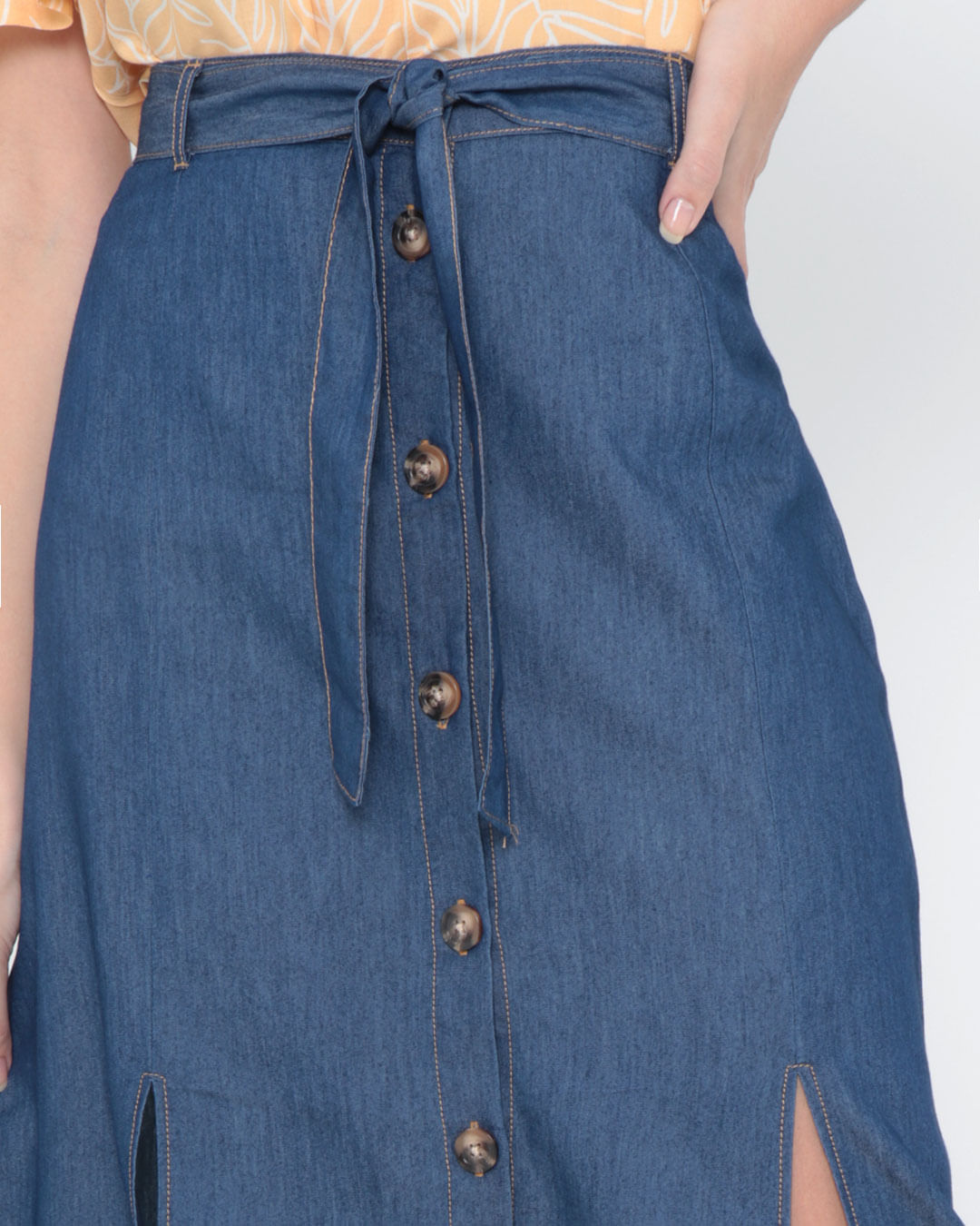 Saia-Jeans-Midi-Com-Botoes-Azul-Escuro