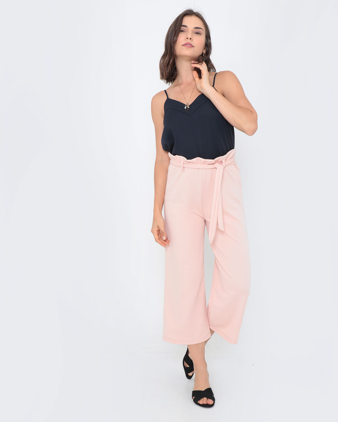 Calca-Feminina-Pantacourt-Clochard-Rosa-Claro