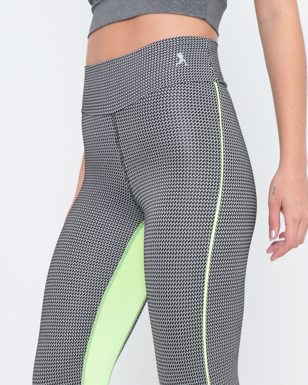 Calca-Legging-Fitness-Jacquard-Recorte-Neon-Preta
