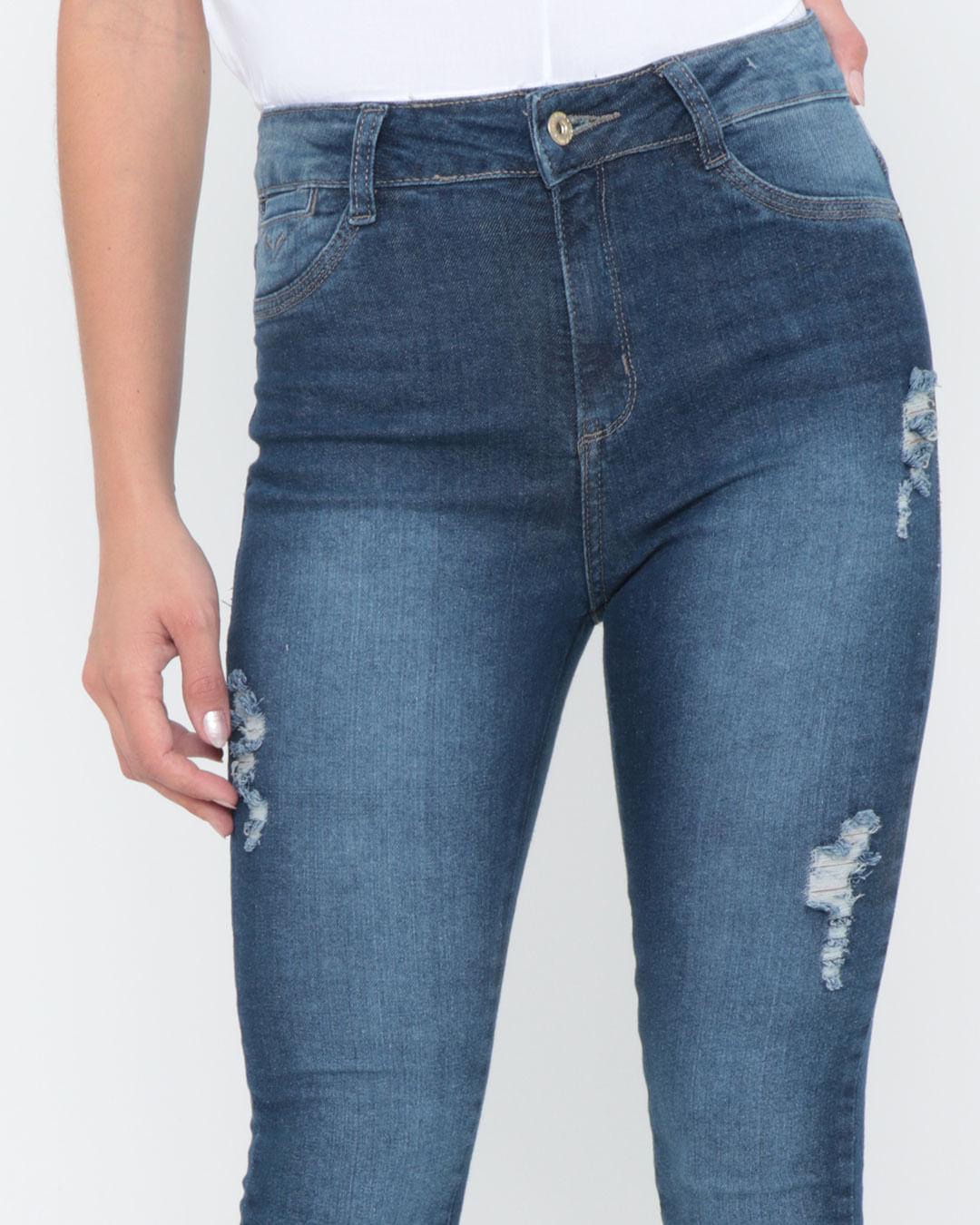 Calca-Jeans-Feminina-Skinny-Destroyed-Azul-Escuro