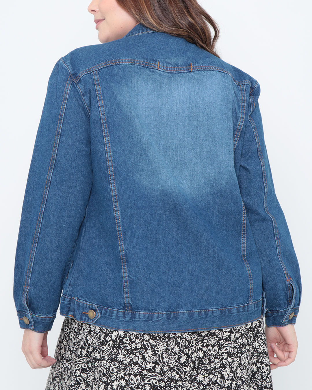 Jaqueta-Jeans-Feminina-Plus-Size-Destroyed-Azul-Escuro
