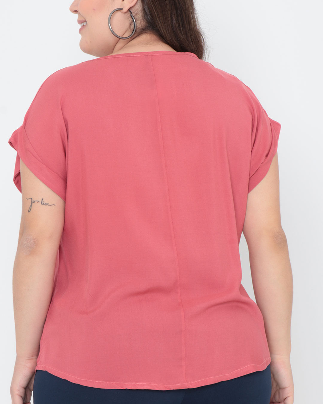 Blusa-Plus-Size-Manga-Dobrada-Rosa
