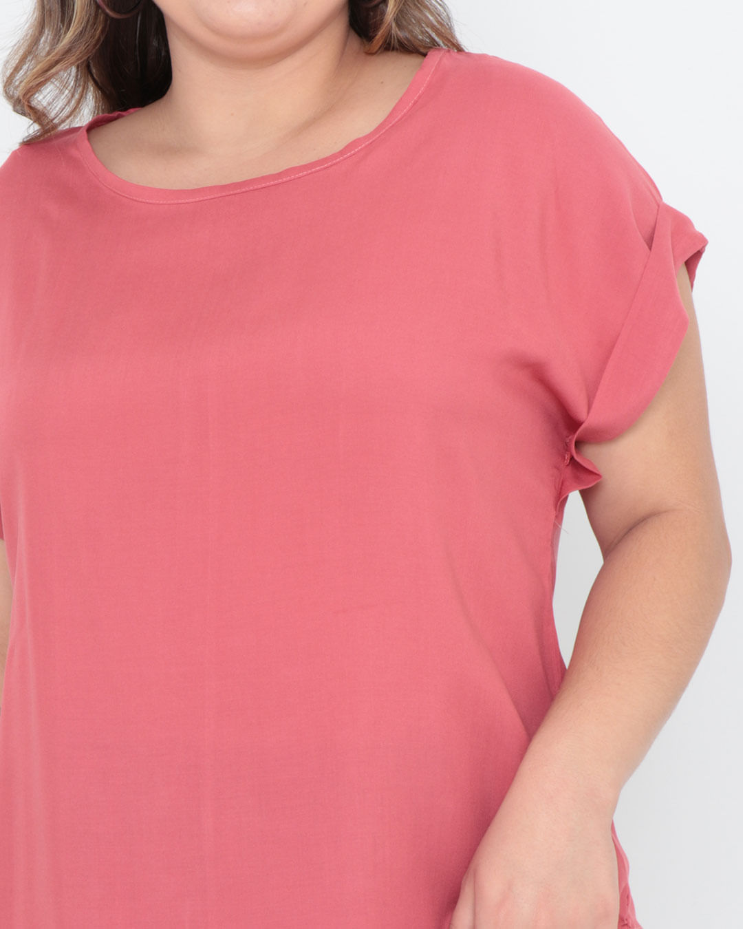 Blusa-Plus-Size-Manga-Dobrada-Rosa