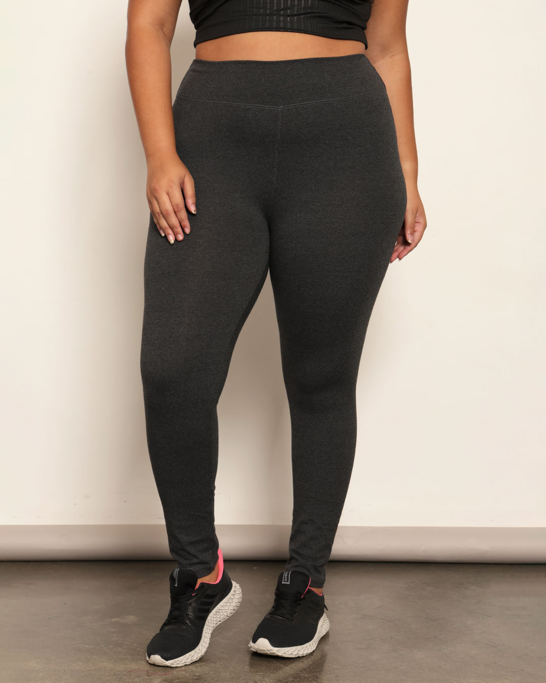 Calca-Legging-Plus-Size-Feminina-Basica-Cinza