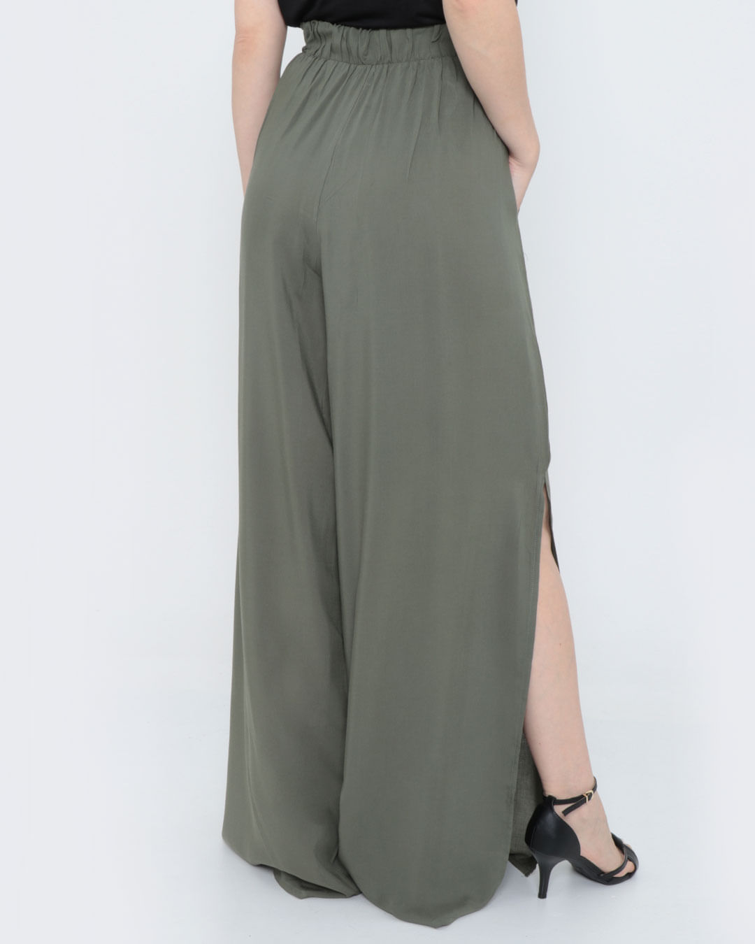 Calca-Feminina-Pantalona-Fenda-Verde