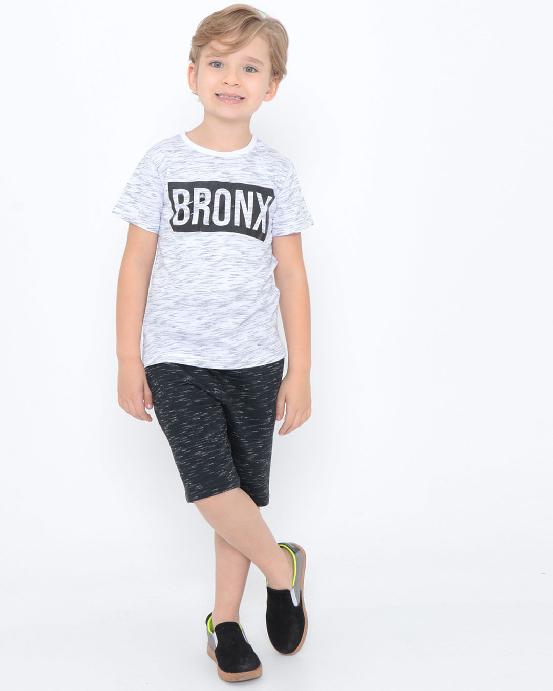 Bermuda-Infantil-Moletinho-Flame-Preta
