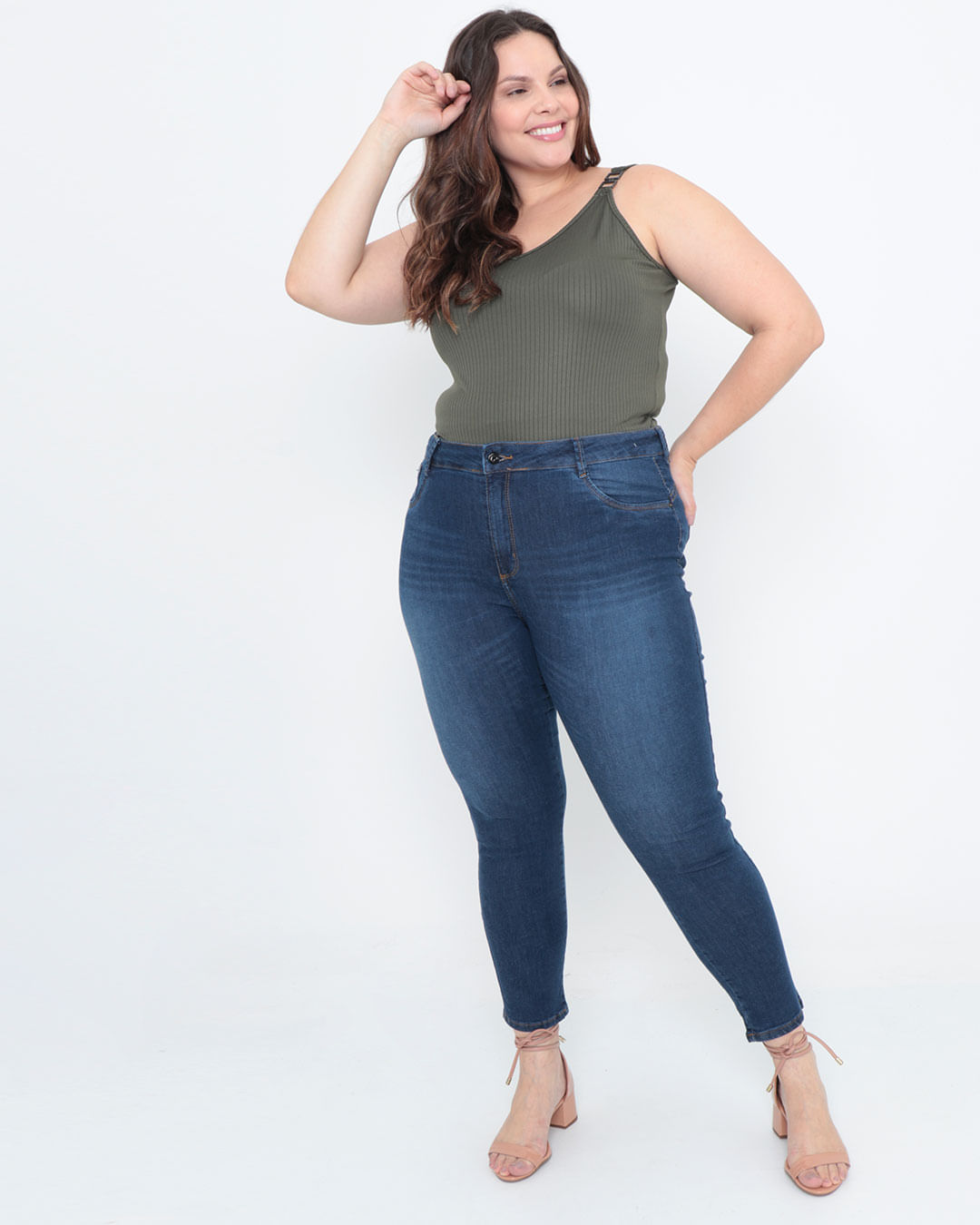 Calca-Jeans-Feminina-Plus-Size-Cigarrete-Stretch-Bokker-Azul