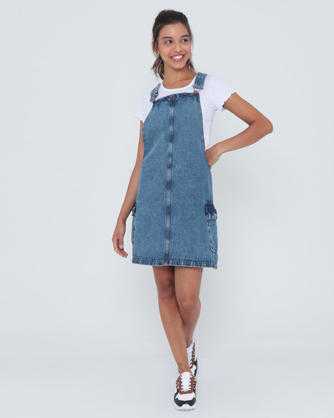 Salopete-Jeans-Com-Bolsos-Laterais-Azul