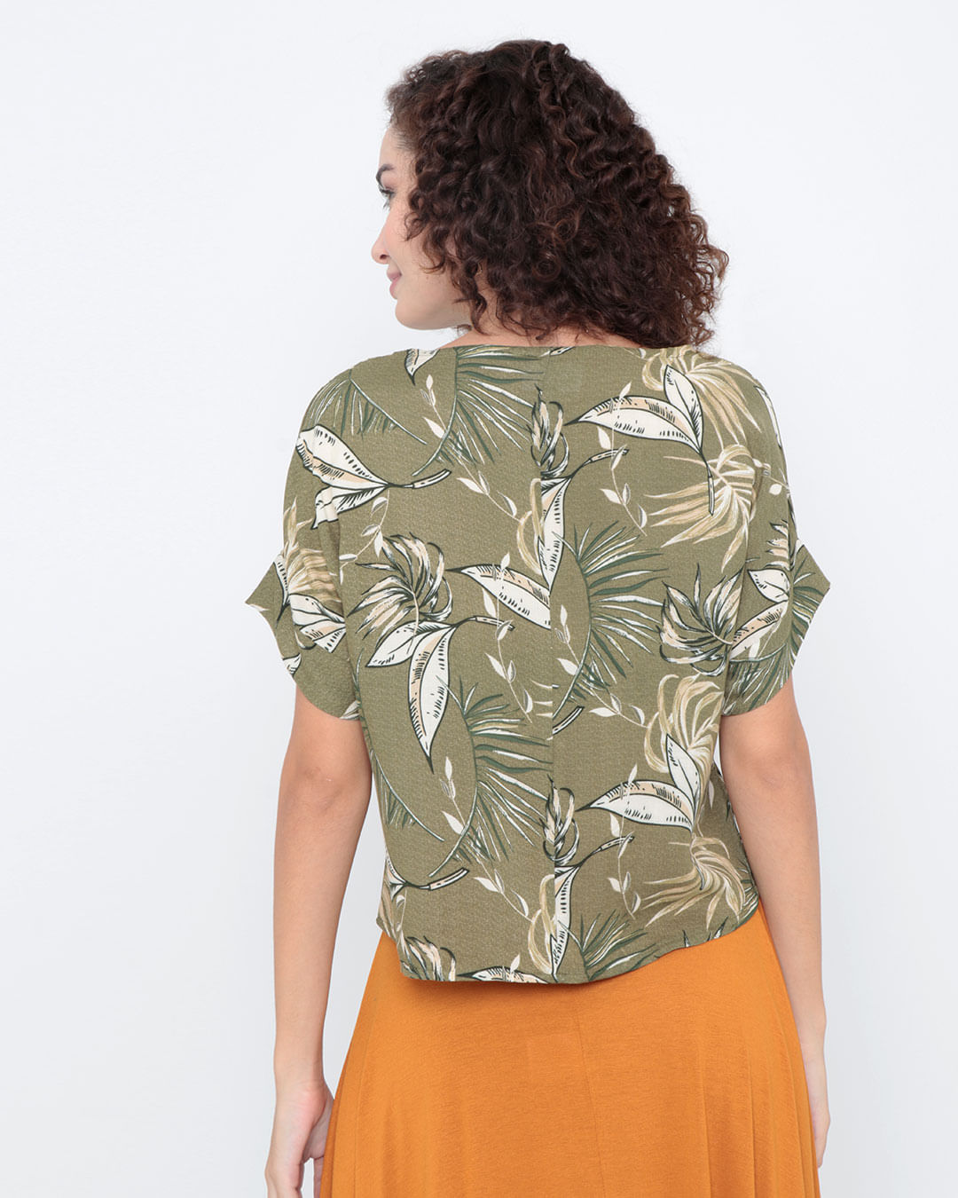 Blusa-Cropped-Ampla-Floral-Verde