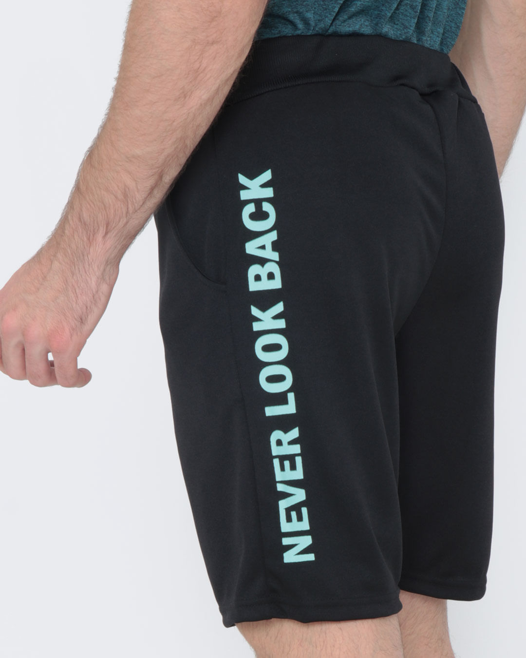 Bermuda-Masculina-Fitness-Basica-Preta