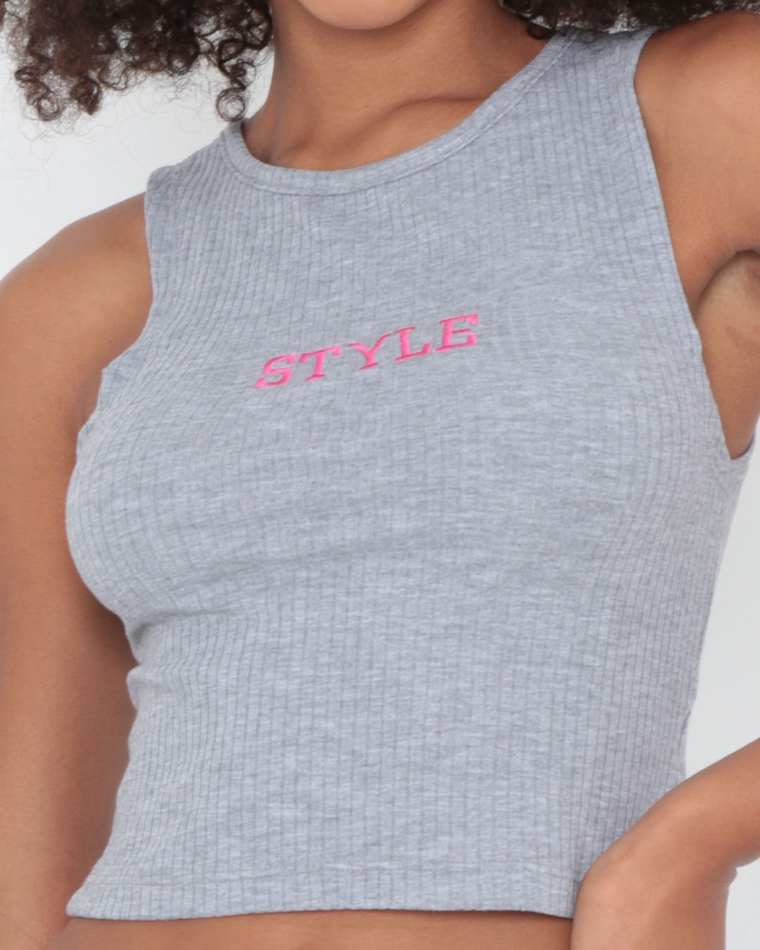 Regata-Bordado-Cropped-Cinza