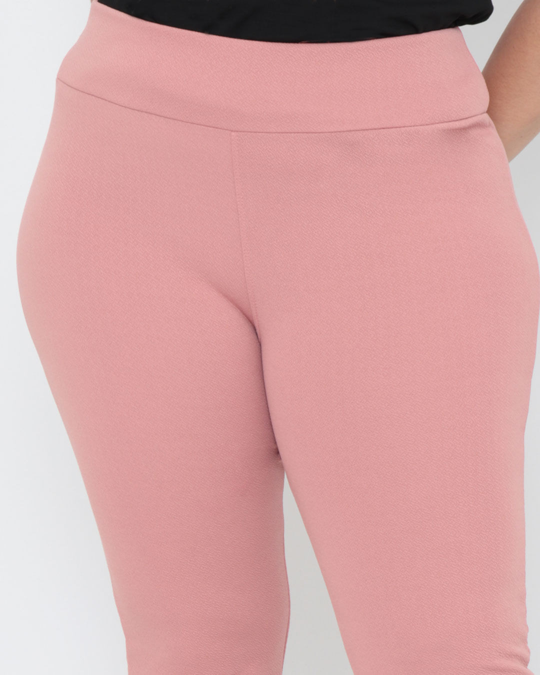 Calca-Feminina-Plus-Size-Piquet-Flare-Rosa
