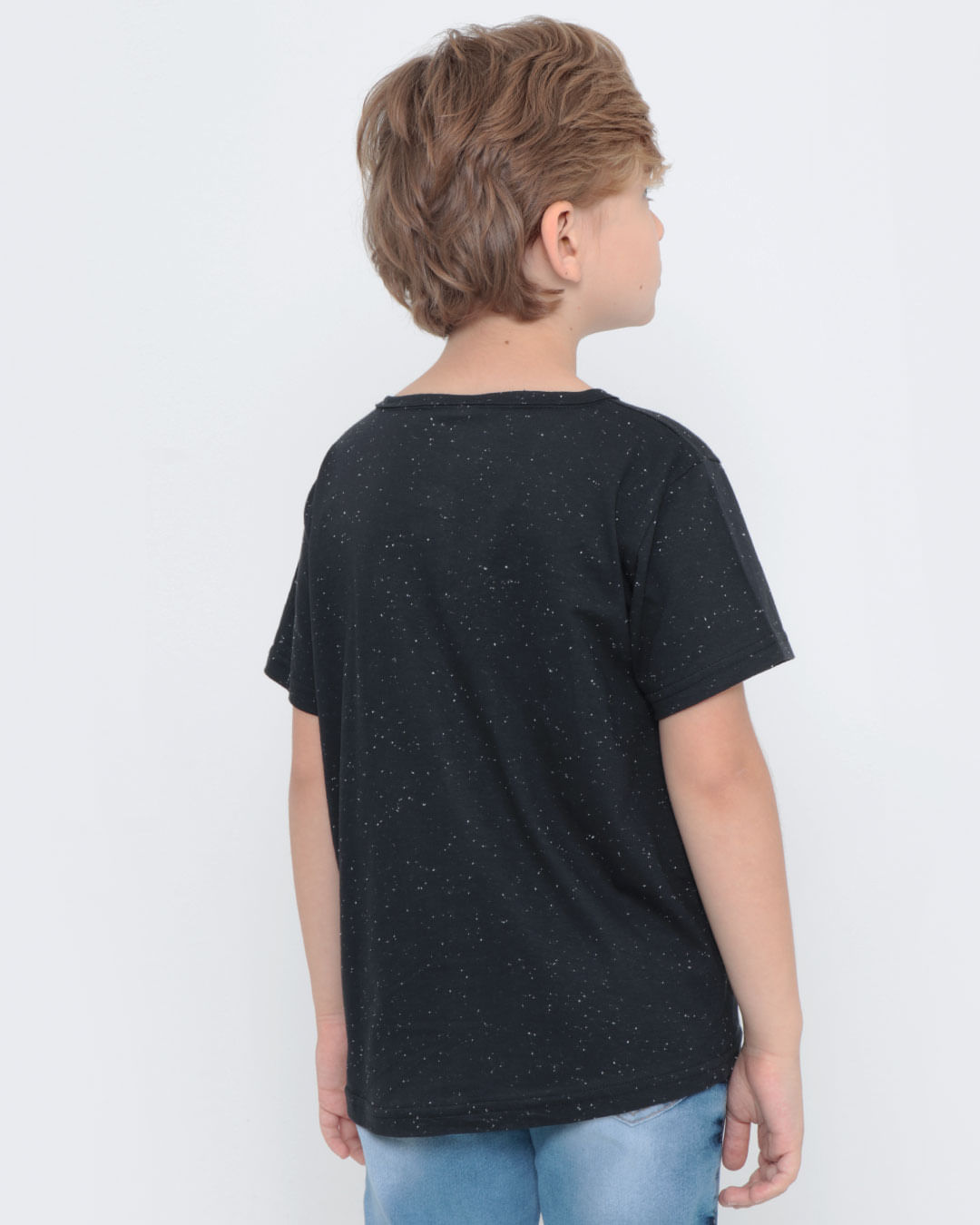 Camiseta-Infantil-Basica-Botone-Preta