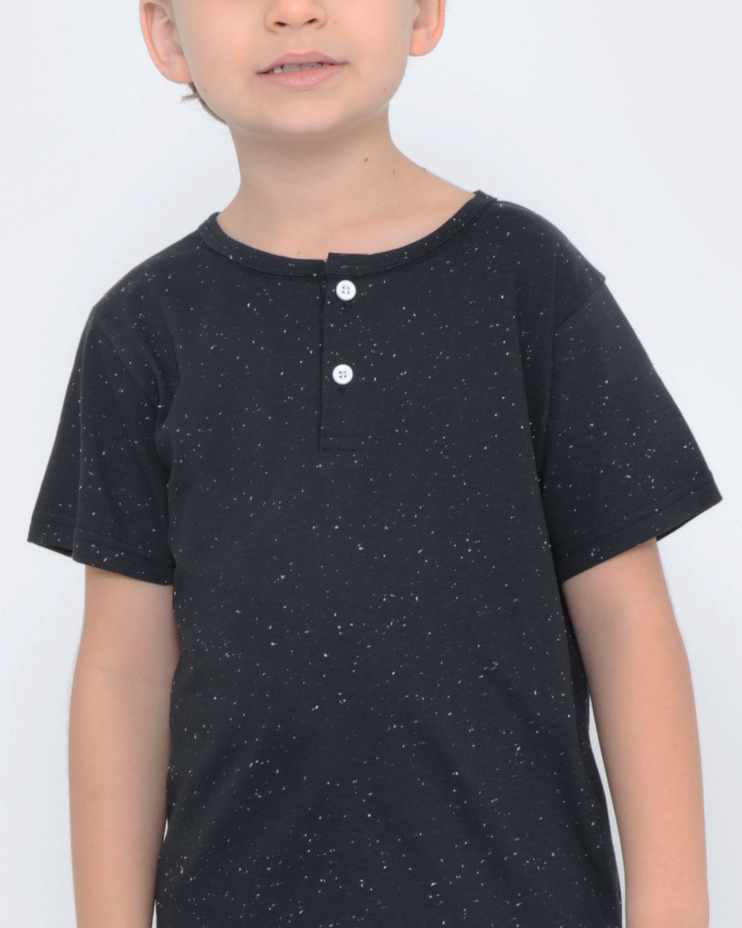 Camiseta-Infantil-Basica-Botone-Preta