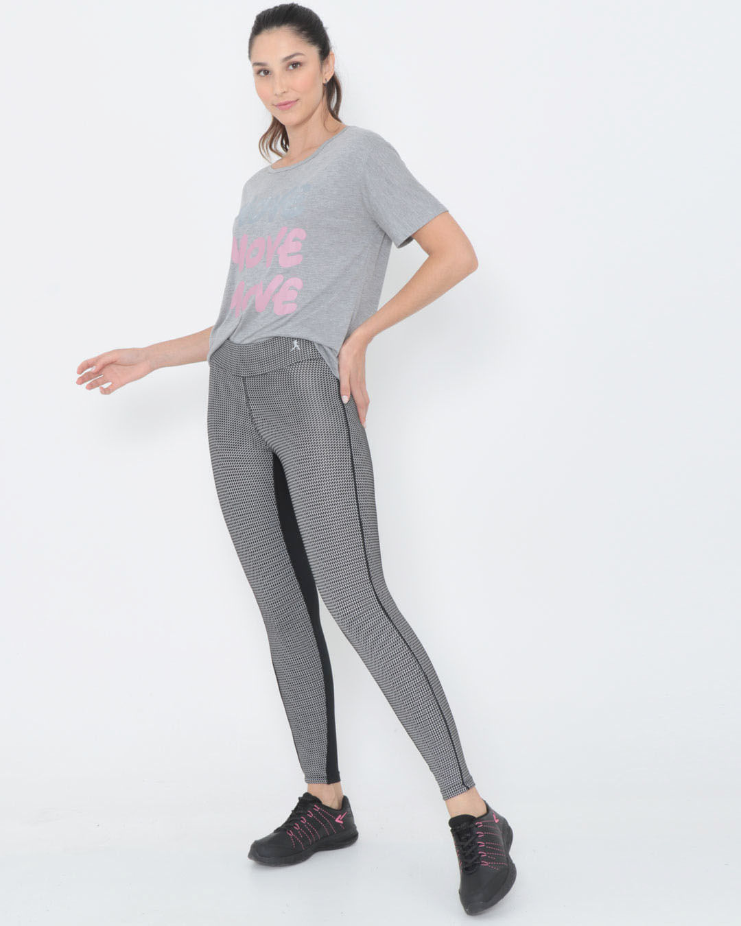 Calca-Legging-Fitness-Jacquard-Preta