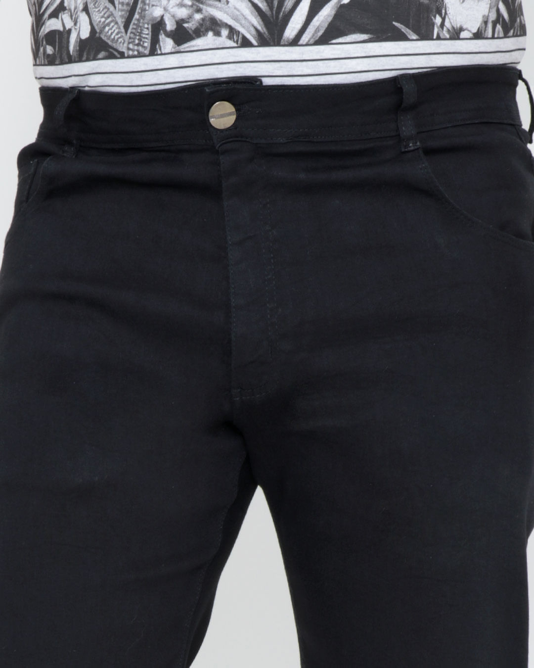 Bermuda-Jeans-Plus-Size-Preta
