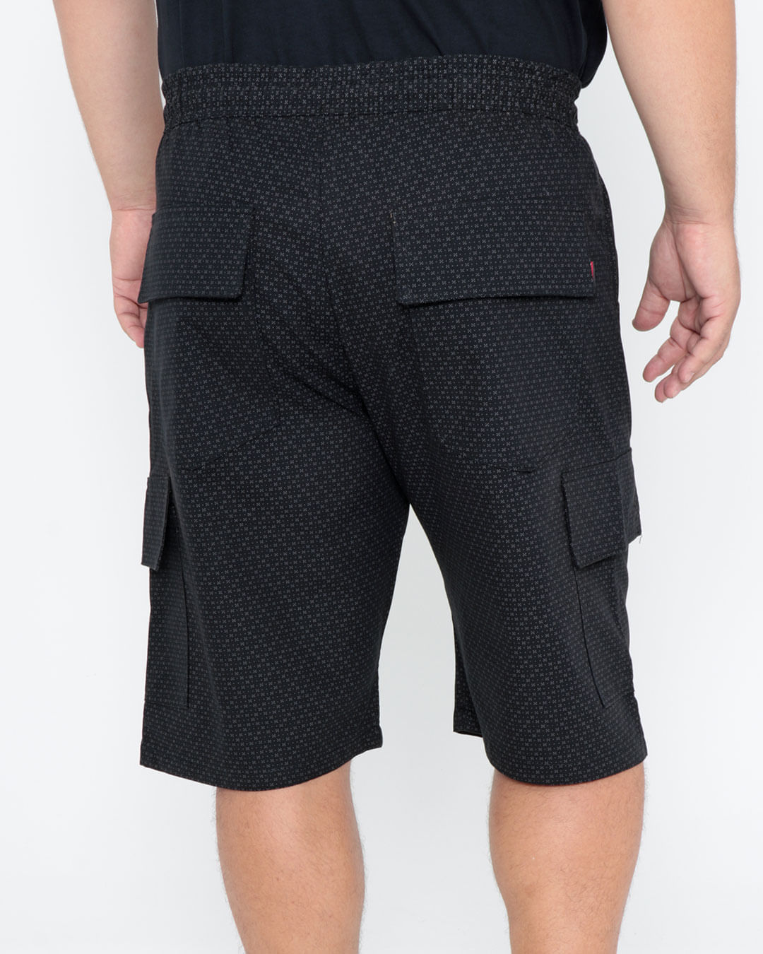 Bermuda-Sarja--Plus-Size-Cargo-Preta