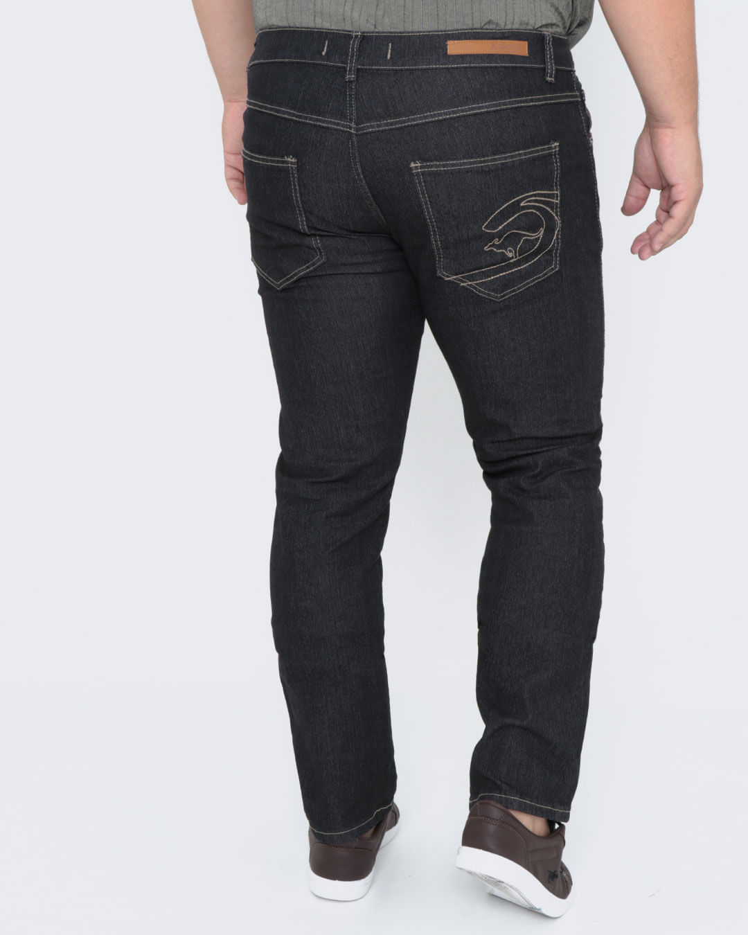 Calca-Jeans-Masculina-Plus-Size-Preta