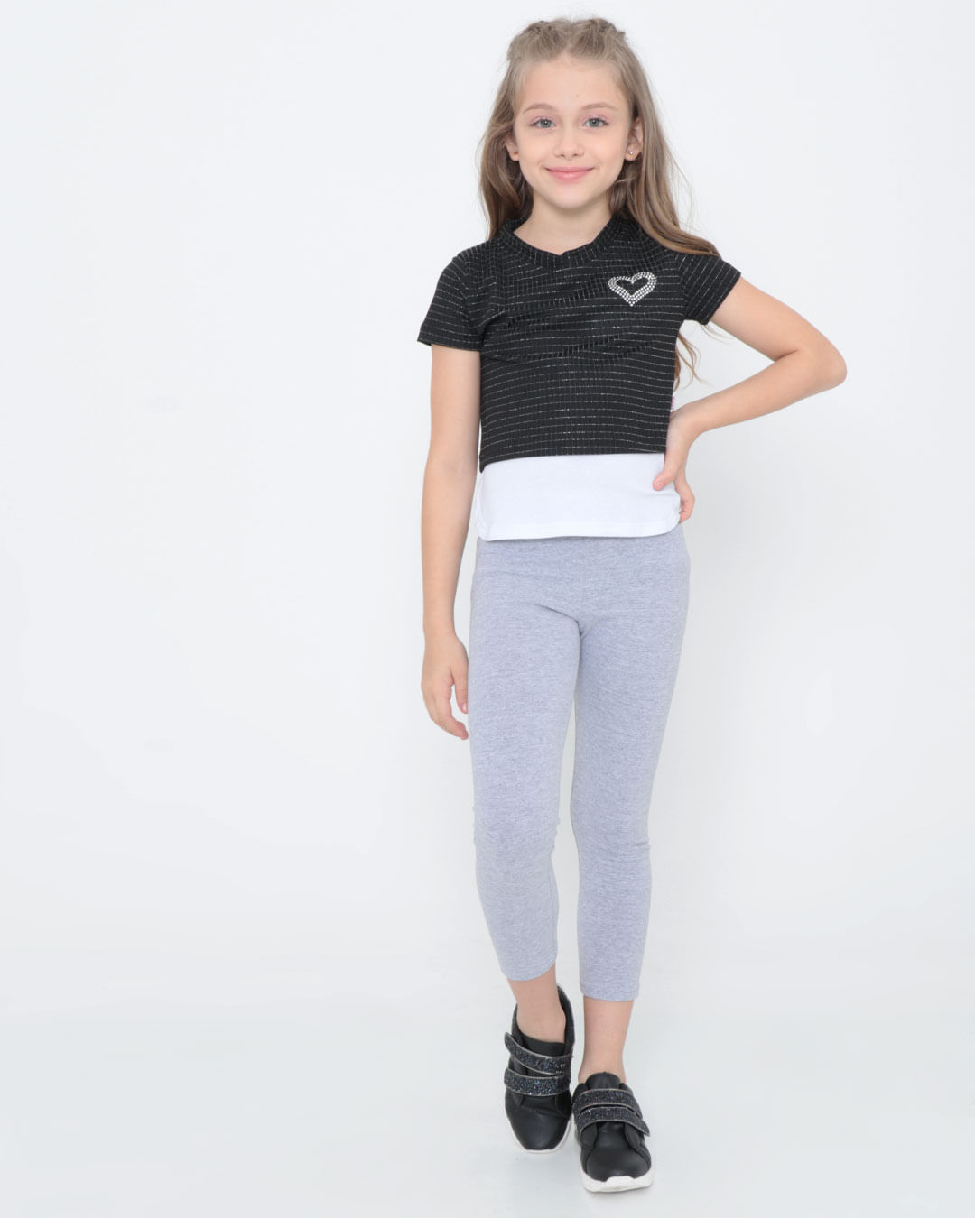 Blusa-Infantil-Canelada-Lurex-Preta