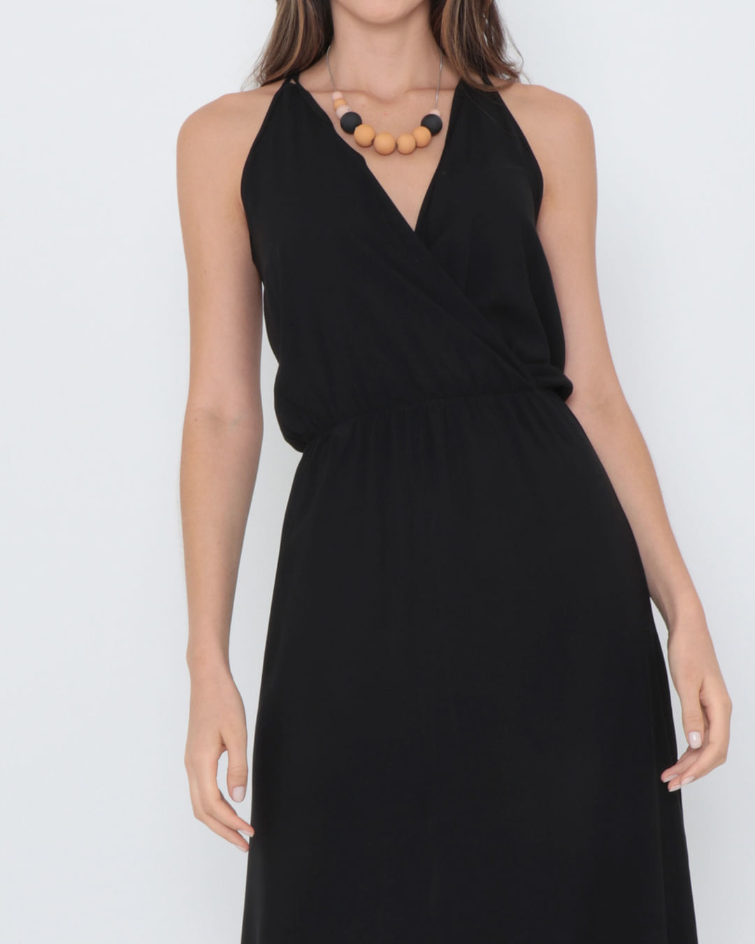 Vestido-Longo-Transpassado-Preto