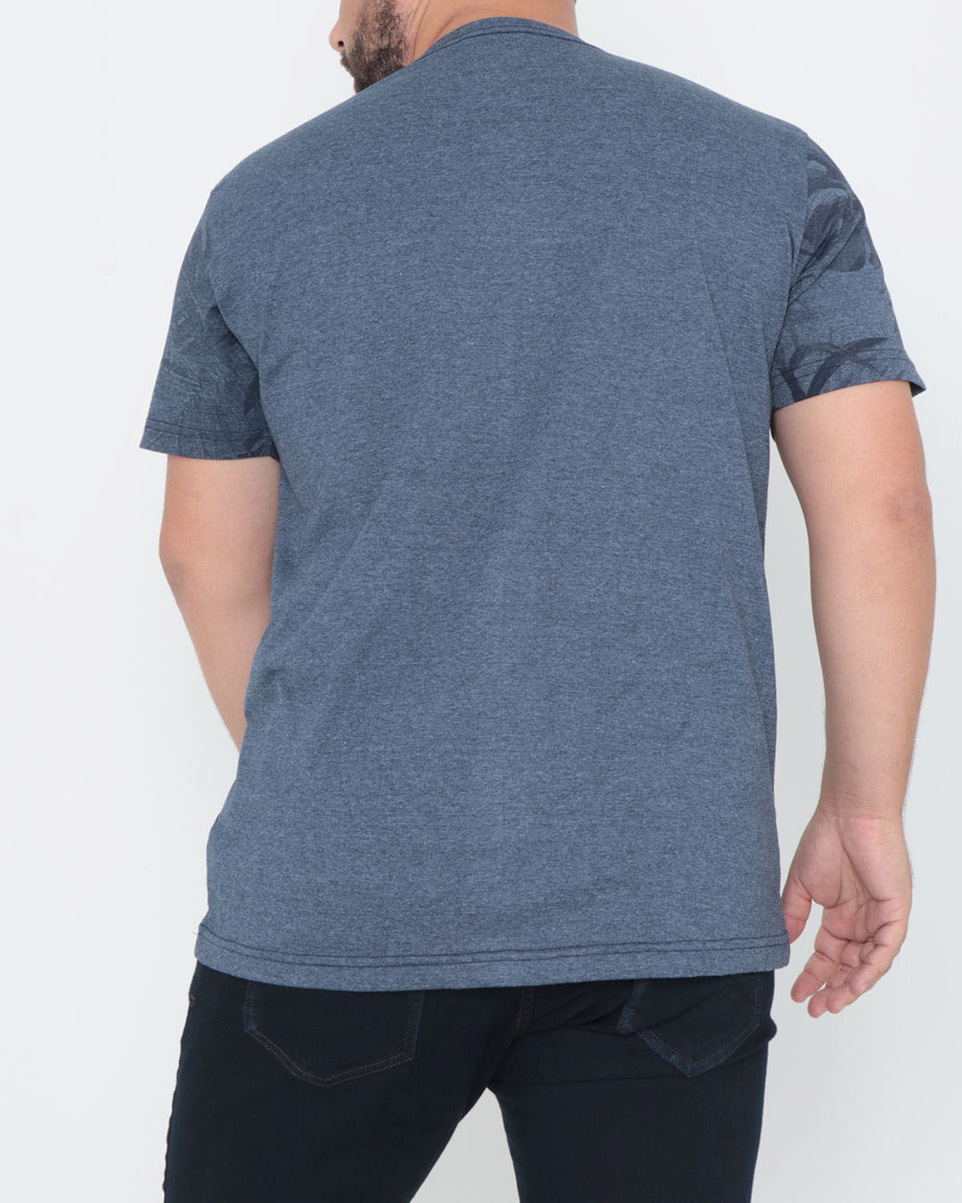 Camiseta-Manga-Curta-Plus-Size-Estampada-Azul