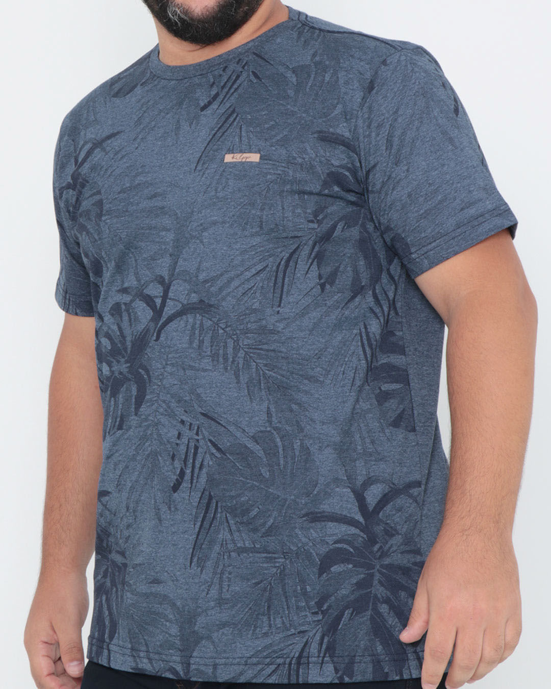 Camiseta-Manga-Curta-Plus-Size-Estampada-Azul