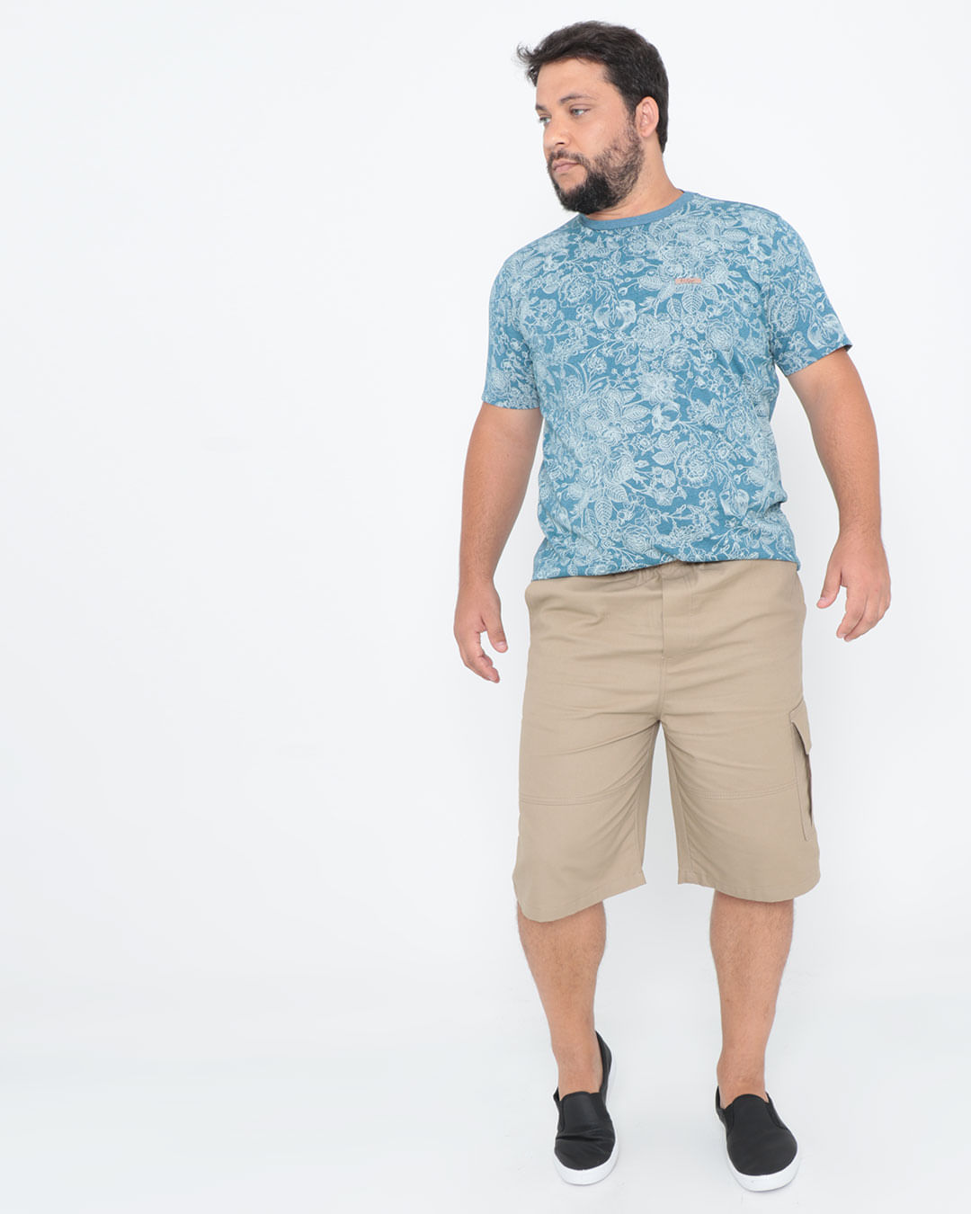 Camiseta-Plus-Size-Floral-Azul