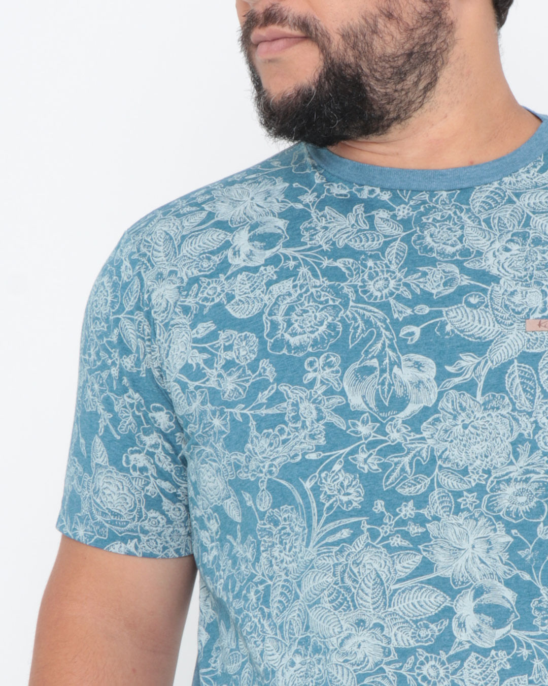 Camiseta-Plus-Size-Floral-Azul