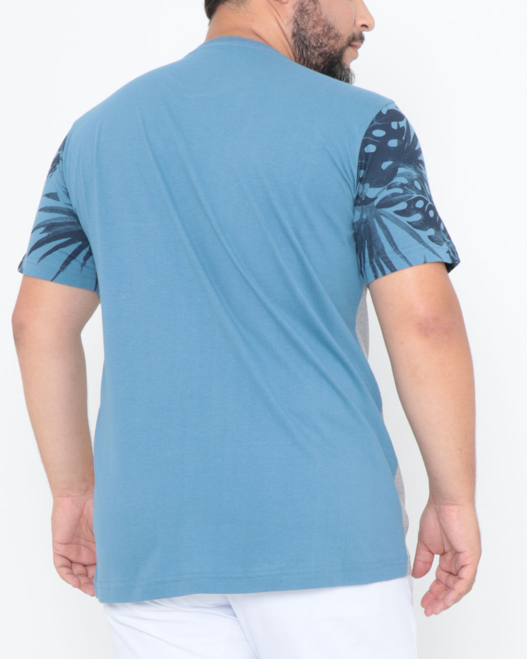 Camiseta-Plus-Size-Floral-Azul