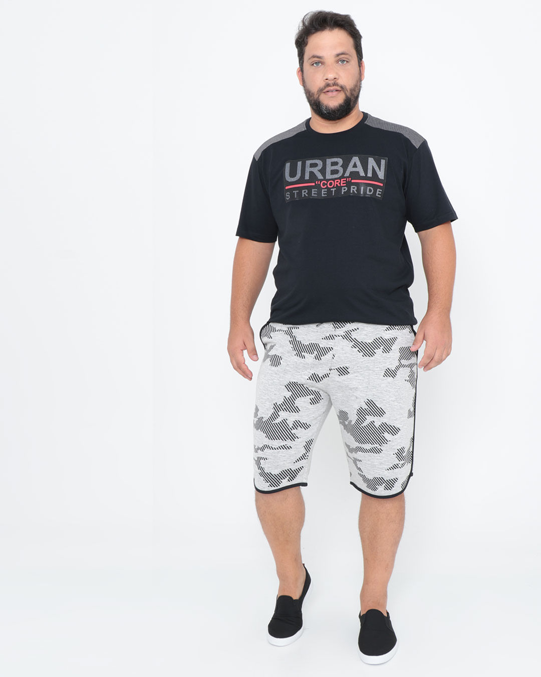 Bermuda-Plus-Size-Moletinho-Mescla-Cinza