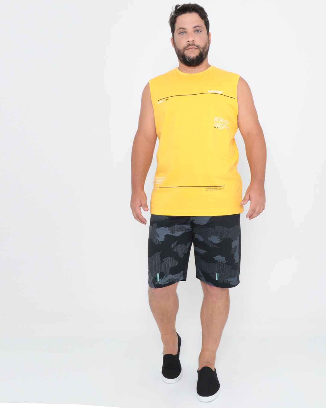 Bermuda-Plus-Size-Fitness-Camuflada-Preta