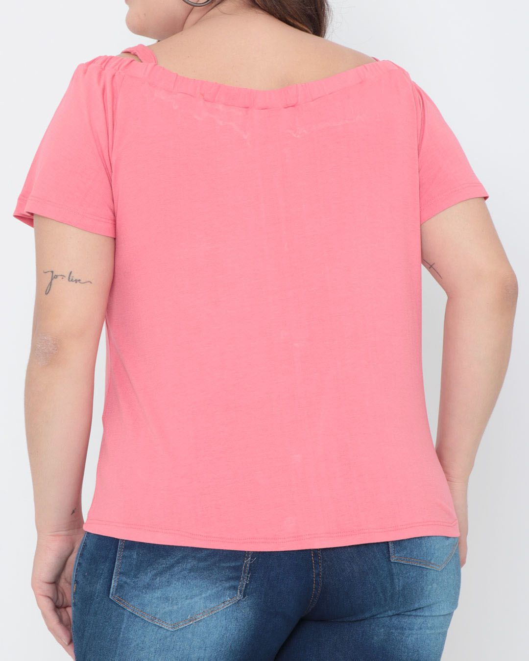Blusa-Plus-Size-Ciganinha-Lisa-Com-Botoes-Rosa