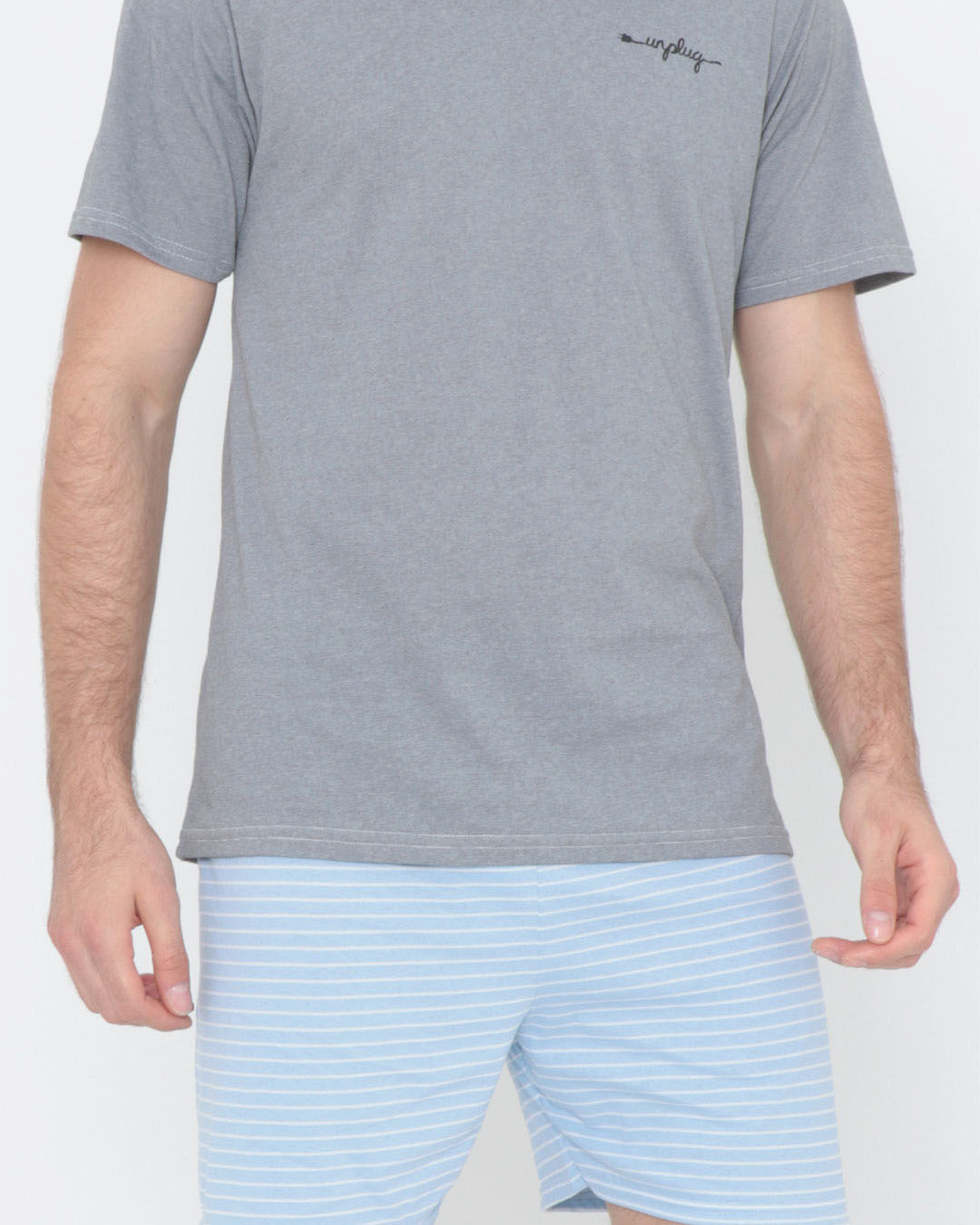 Pijama-Curto-Ref-3086-Unplug---Cinza-Medio