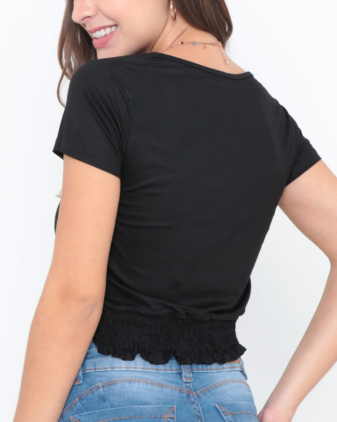 Blusa-Cropped-Lastex-Preta