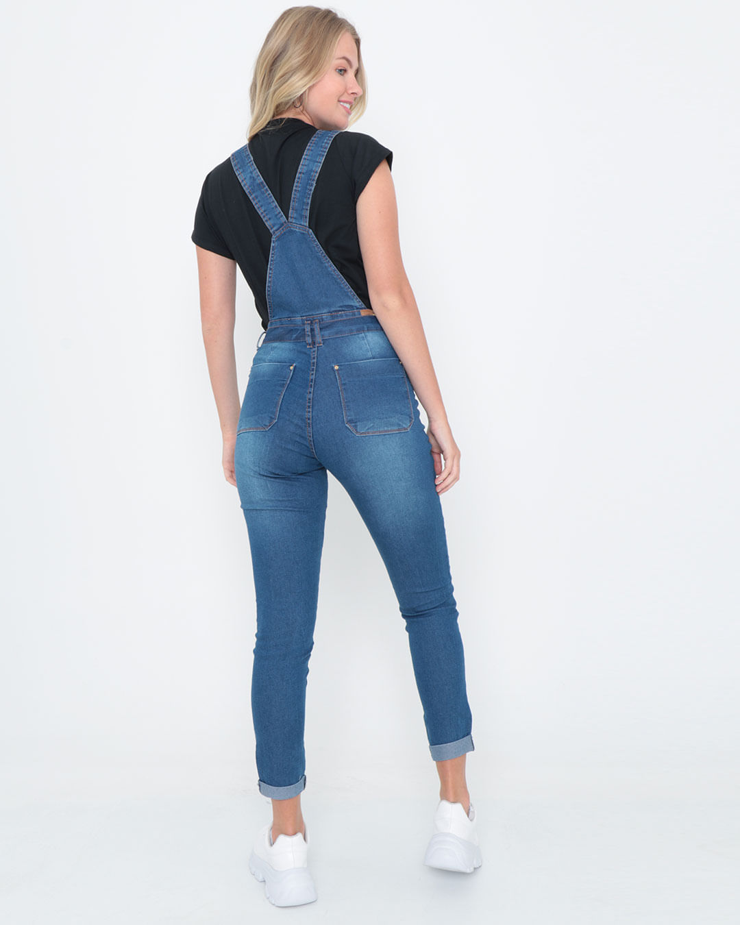Macacao-Jeans-Feminino-Com-Cinto-Azul