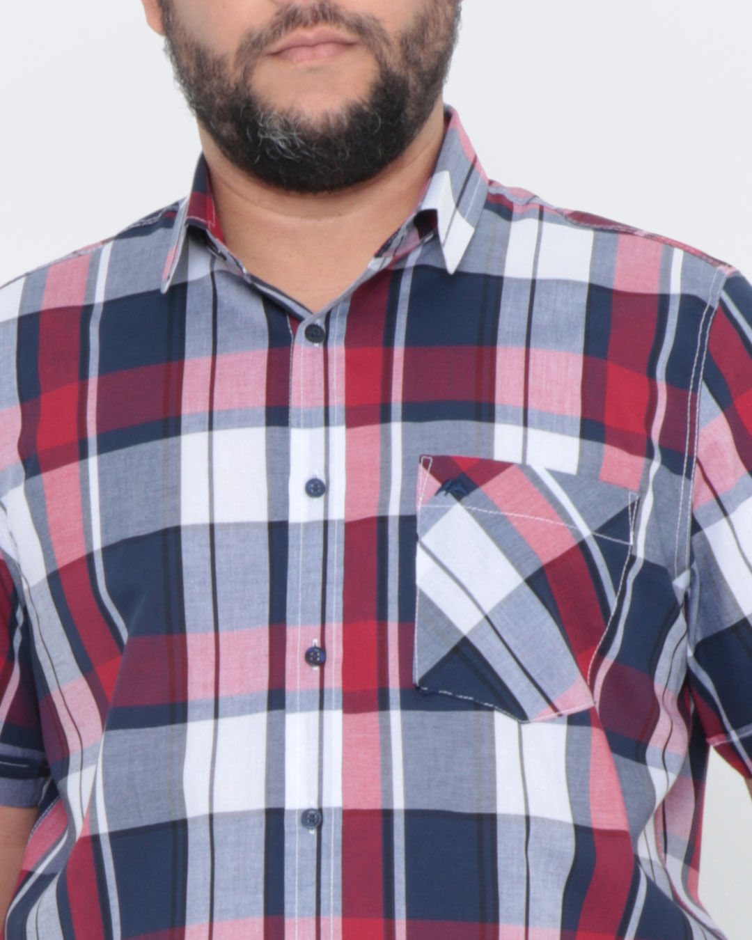 Camisa-Plus-Size-Xadrez-Azul
