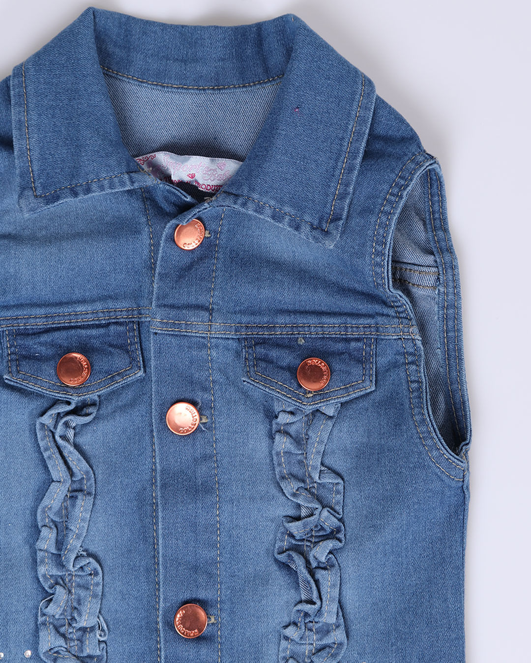 Colete-Bebe-Jeans-Babados-Azul